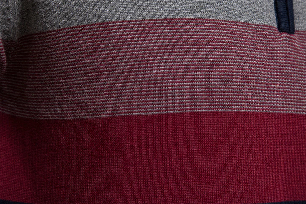 Men’s Quarter-Zip Sweater – Classic Knitted Sweater with Zipper Collar