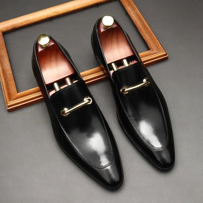 Lusso Elegance - Italian Style Genuine Leather Loafers for Men