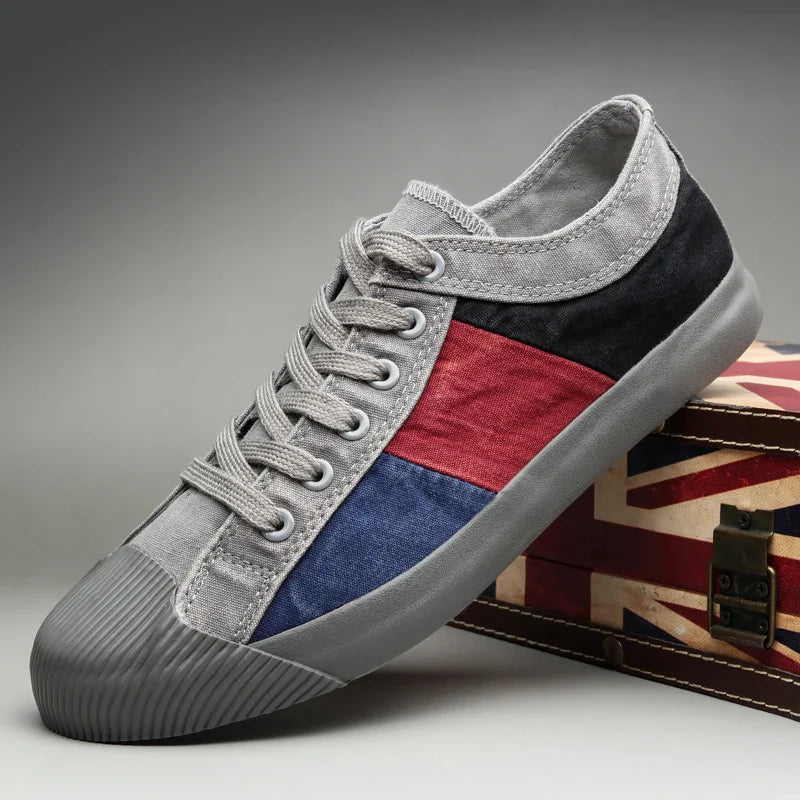 Claude Monet Low-Top Men Canvas Sneakers
