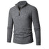 Men’s Half-Zip Sweater – Classic Knitted Pullover with Zipper Collar - Solorfit