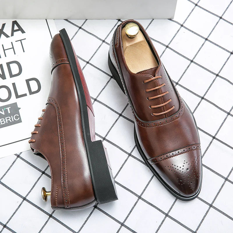 Oxford Royal Brogue Shoes Wedding Chique