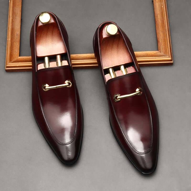 Lusso Elegance - Italian Style Genuine Leather Loafers for Men