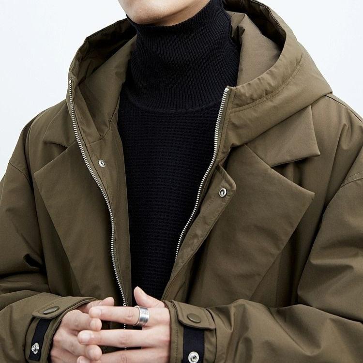 Kensington | Men’s Classic Overcoat – Long Wool Blend Coat for Formal and Casual Wear