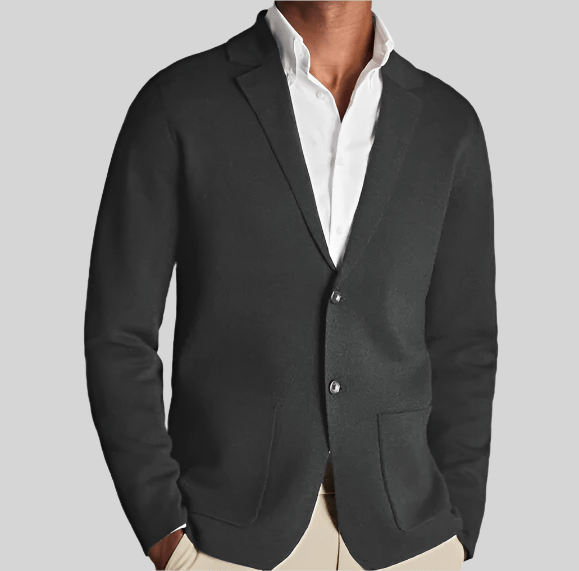 Hansen Men Cardigan – Classic Men’s Knit Sweater - Solorfit