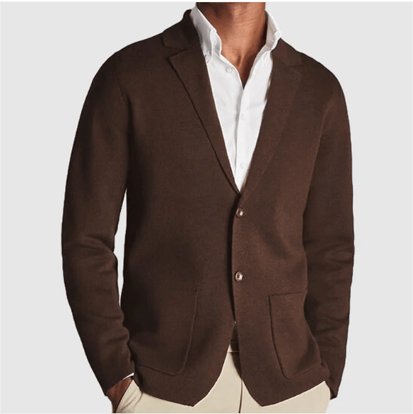 Hansen Men Cardigan – Classic Men’s Knit Sweater - Solorfit