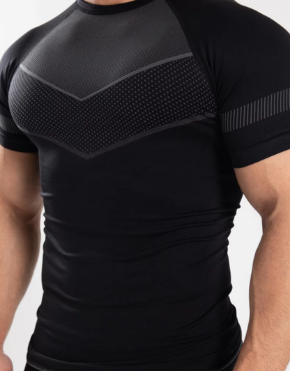 Men's Printed  Speed Drying Fitted Sportswear Short Sleeve