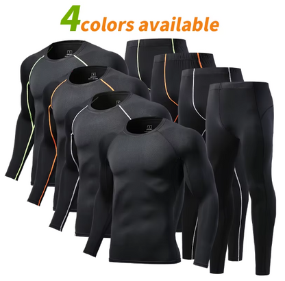 Mens Compression Set Running Tights