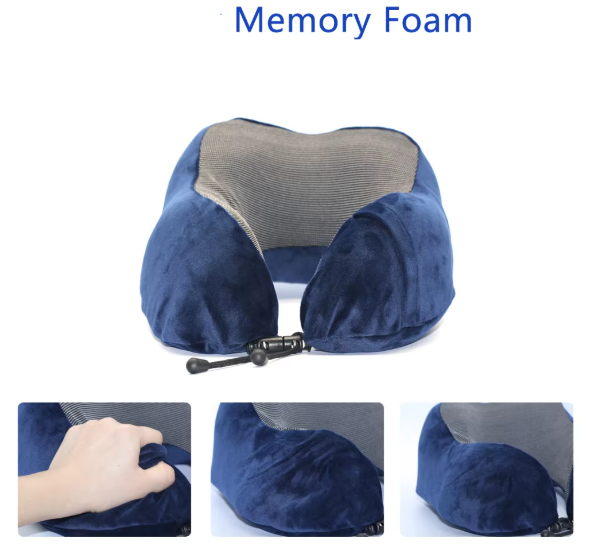 Soft U-Shape Travel Pillow Massage Neck Pillow