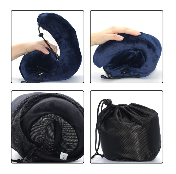 Soft U-Shape Travel Pillow Massage Neck Pillow