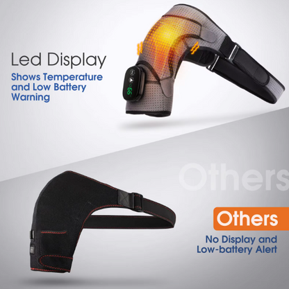 Electric Heating Shoulder Brace LED Display Vibration Massage