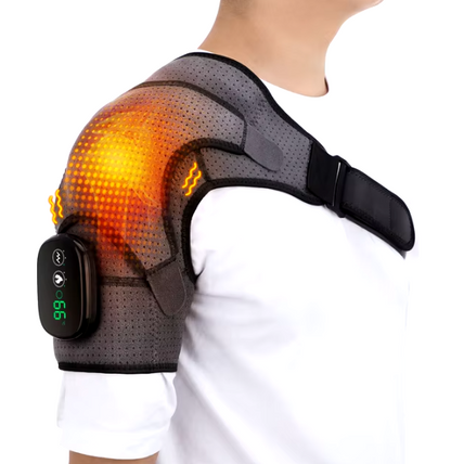 Electric Heating Shoulder Brace LED Display Vibration Massage