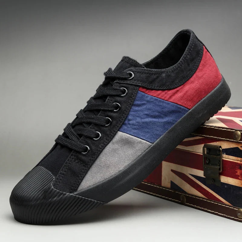 Claude Monet Low-Top Men Canvas Sneakers