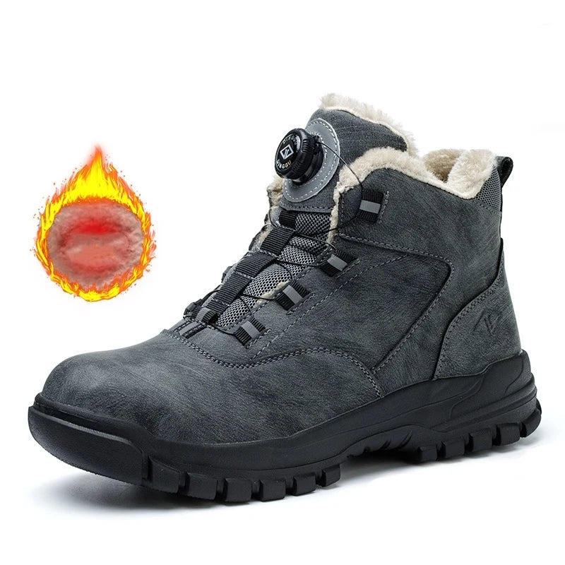 Veiligheidsschoenen voor heren | Anti-smash werkschoenen | Herfst- en winterbescherming | Ernestoz - Solorfit