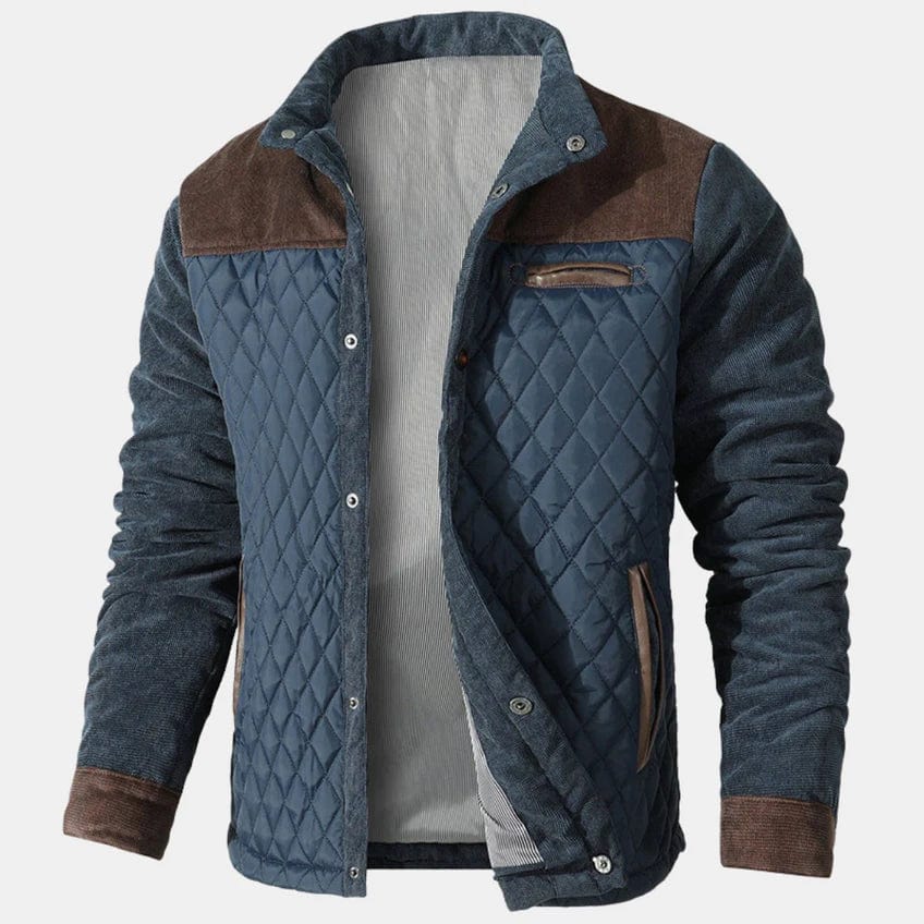 Flavio Men’s Classic Warm Coat with Buttons – Elegant Winter Jacket - Solorfit