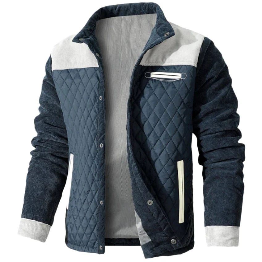 Flavio Men’s Classic Warm Coat with Buttons – Elegant Winter Jacket - Solorfit