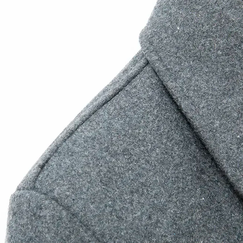 Lorennzi | Men’s Short Wool Overcoat – Classic Warm Formal Winter Coat