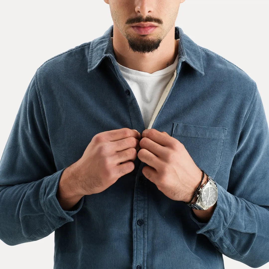 Stéphane Parker Corduroy Long Sleeve Button Vest