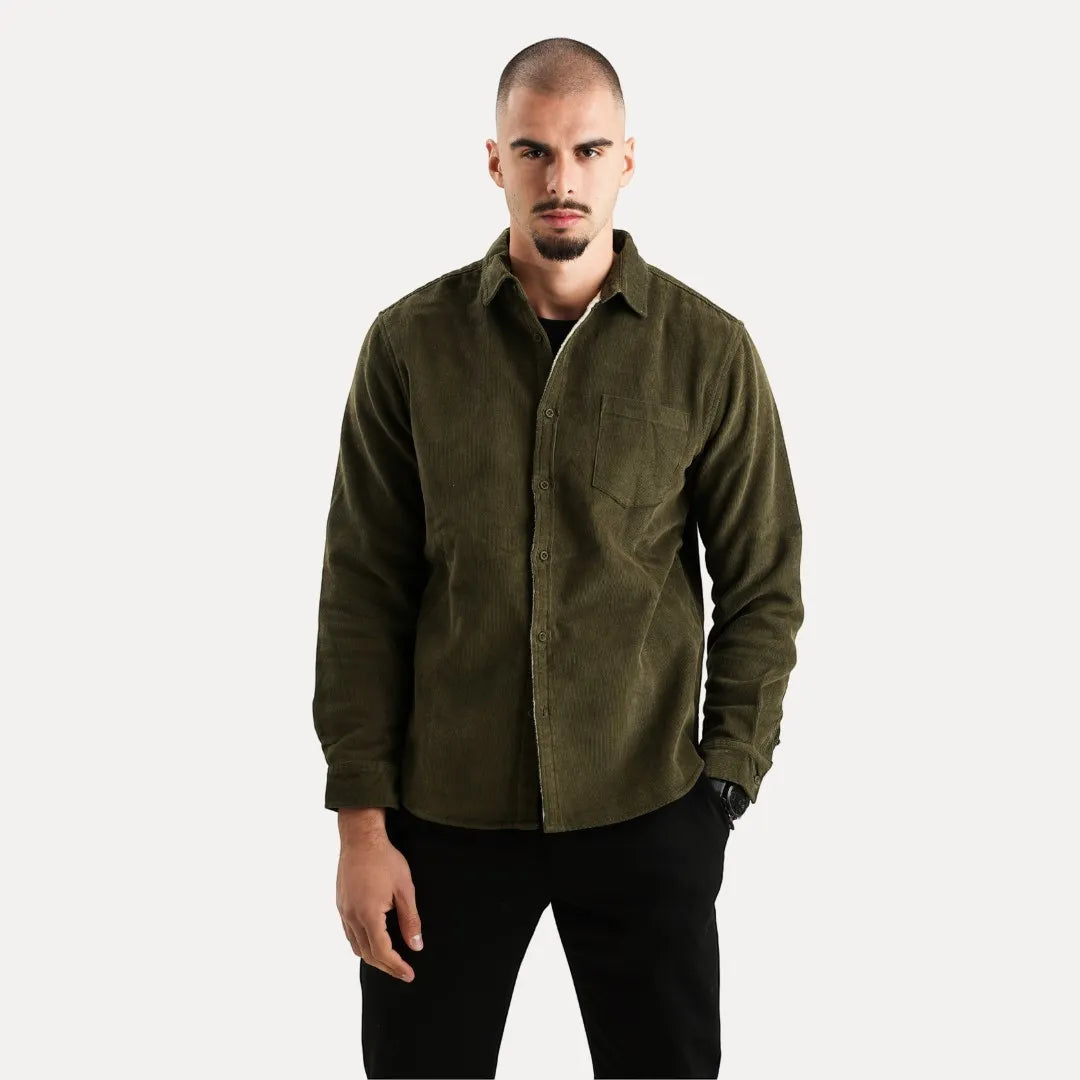 Stéphane Parker Corduroy Long Sleeve Button Vest
