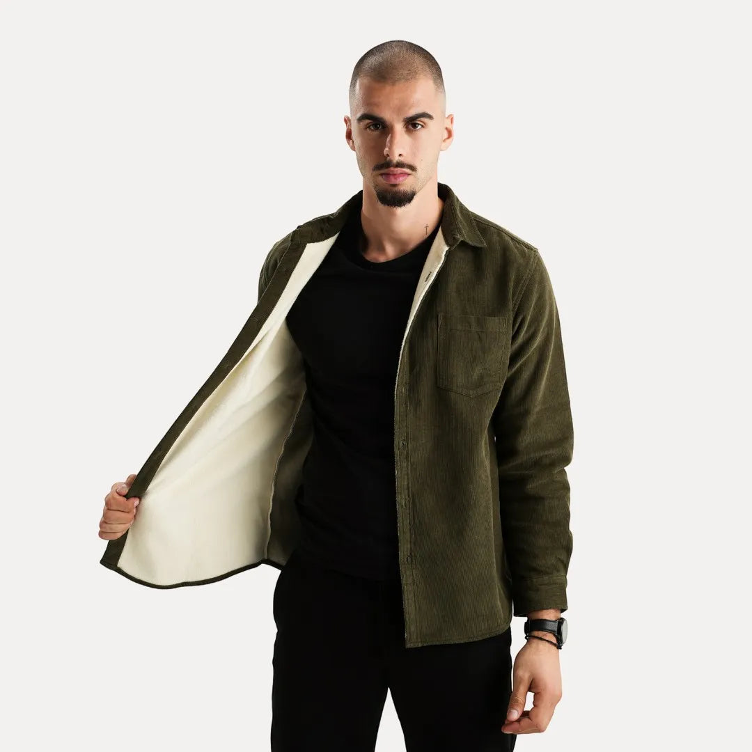 Stéphane Parker Corduroy Long Sleeve Button Vest