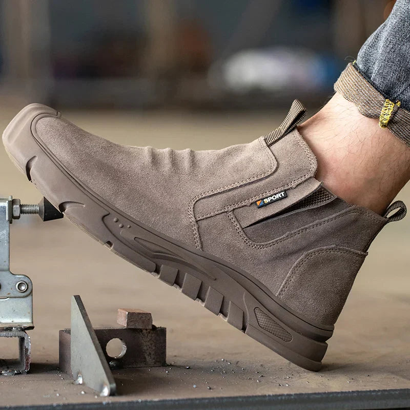 Men’s Steel Toe Work Boots – Durable Safety Boots with Slip-Resistant Sole