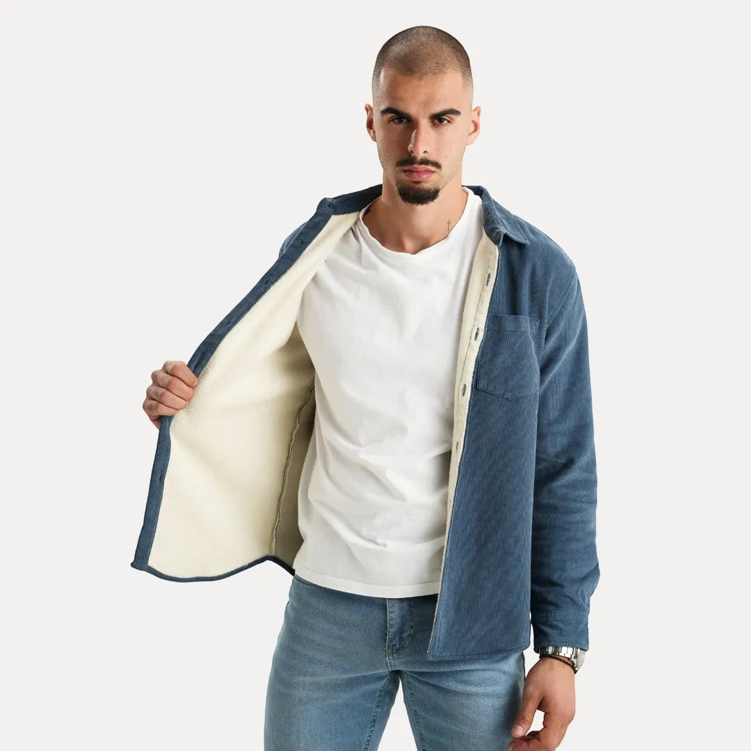 Stéphane Parker Corduroy Long Sleeve Button Vest