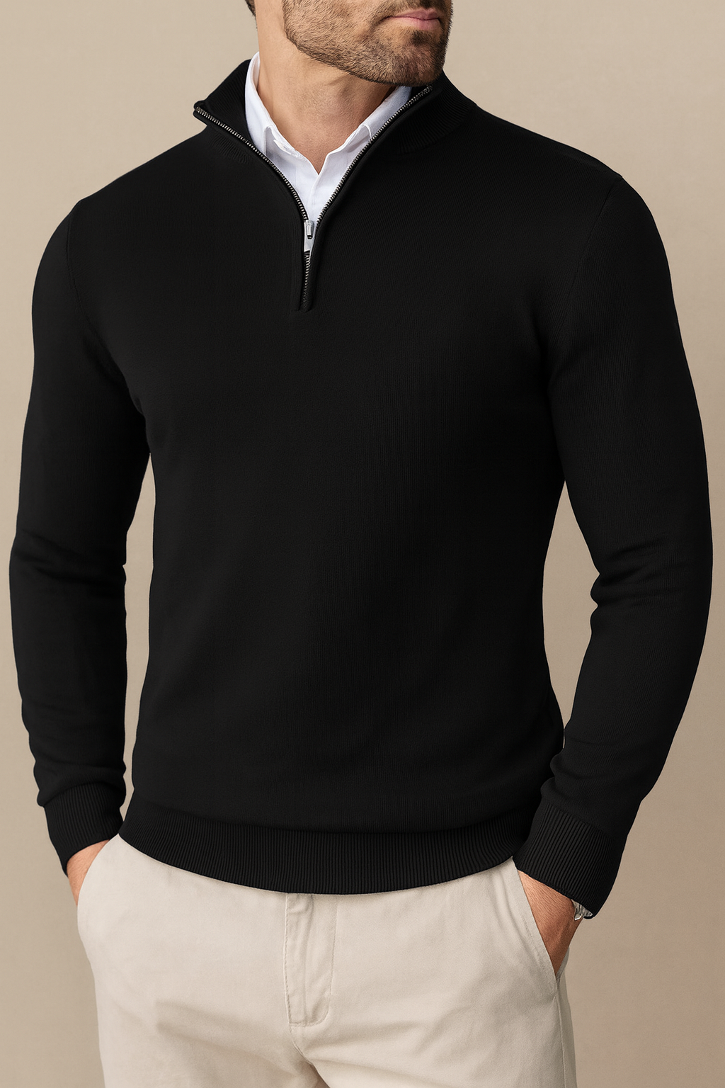Ewan – Men’s Quarter Zip Up Sweater