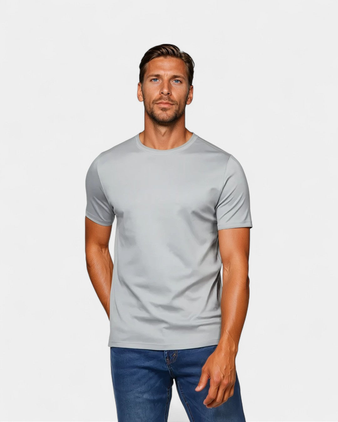 Signature Mercerised Supima T-Shirt – Grey - Solorfit