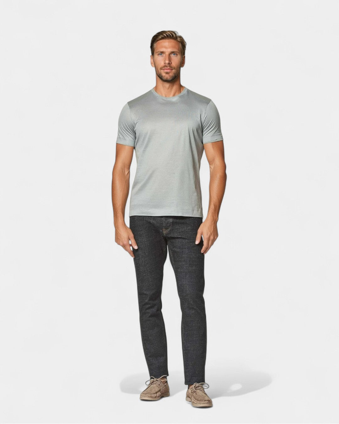 Signature Mercerised Supima T-Shirt – Grey - Solorfit