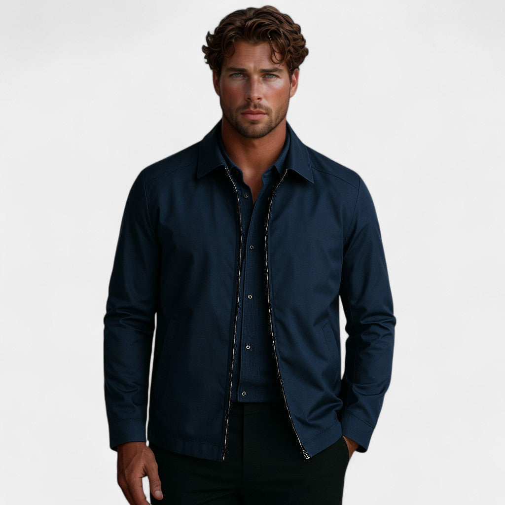 Riche Men’s Nylon Jacket – Lightweight Minimalist Windbreaker