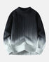 Cascade Ombré Crewneck – Men’s Gradient Knit Sweater - Solorfit