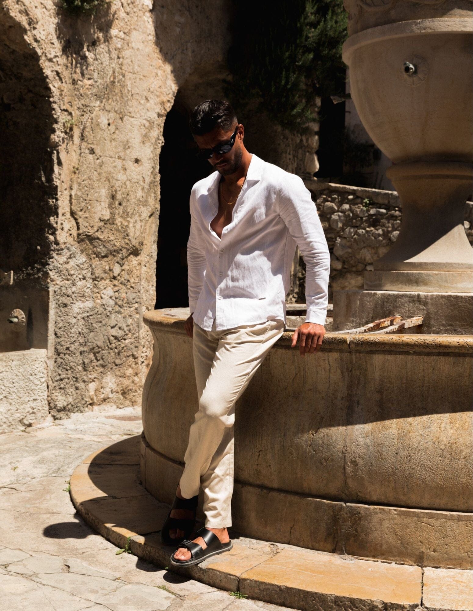 Solorfit Oatmeal Men Linen Trouser Summer