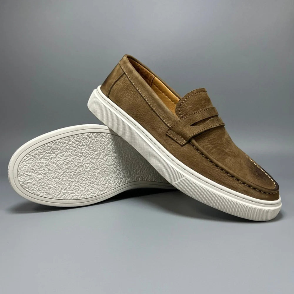 UrbanEdge Genuine Leather Sneakers