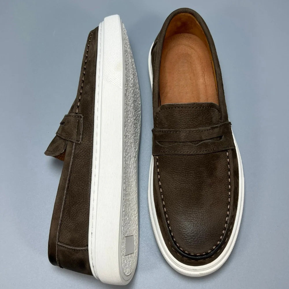 UrbanEdge Genuine Leather Sneakers