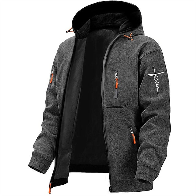 Men’s Zip-Up Hoodie – Casual Hooded Sweat Jacket with Pockets