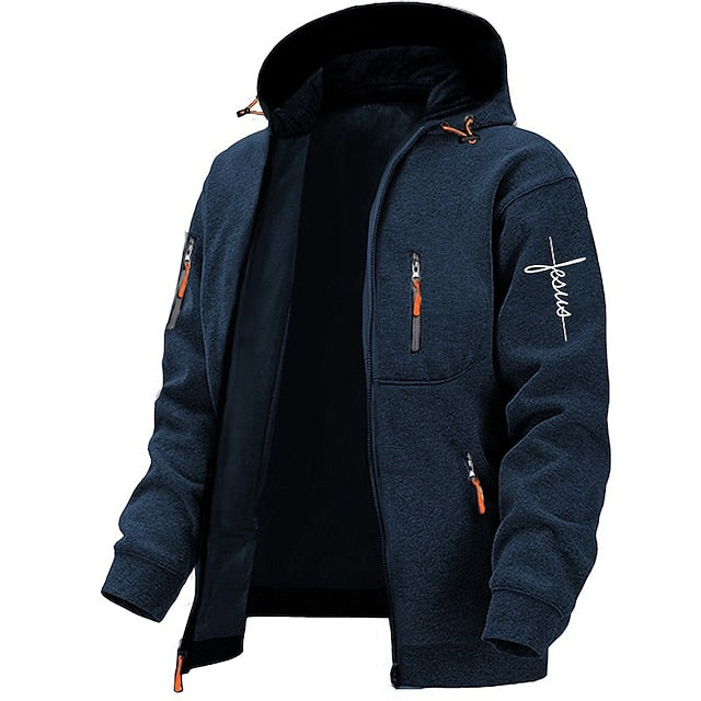 Men’s Zip-Up Hoodie – Casual Hooded Sweat Jacket with Pockets