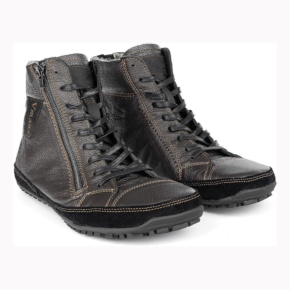 Waterproof Snow Boots for Men – Cozy Velvet Comfort & Flexibility