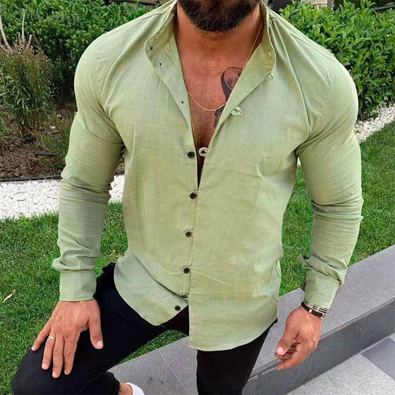 Loïs | Solid Linen Men’s Shirt