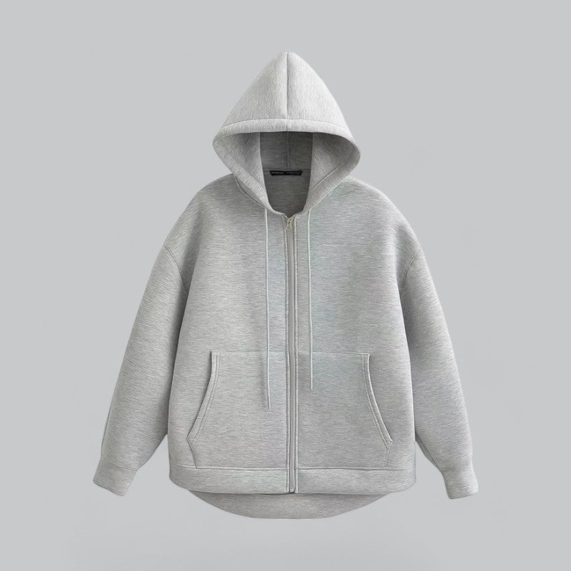 Men’s Oversized Zip Hoodie – Soft Fleece & Minimalist Streetwear