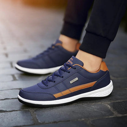 Trendy waterproof sports casual shoes for men with shock absorption