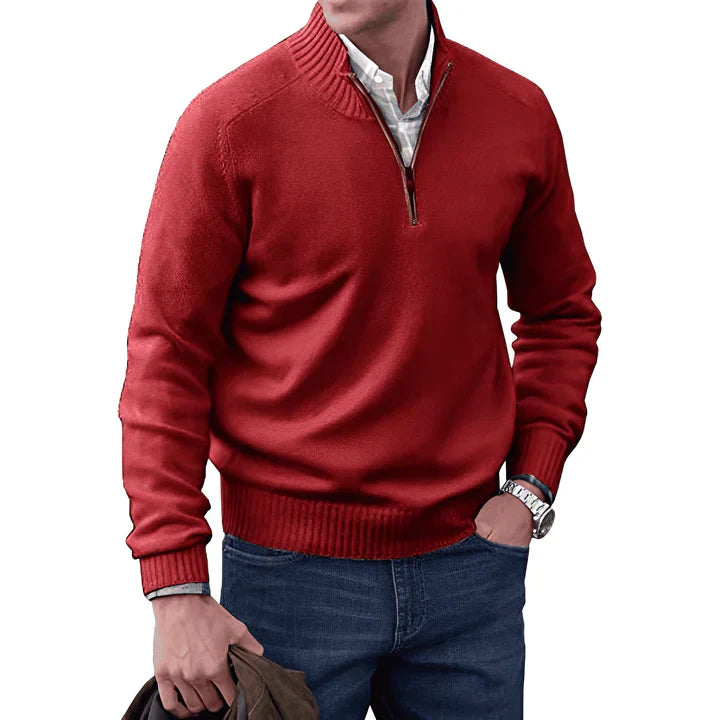 Men's Quarter Zip Jumper - Solorfit