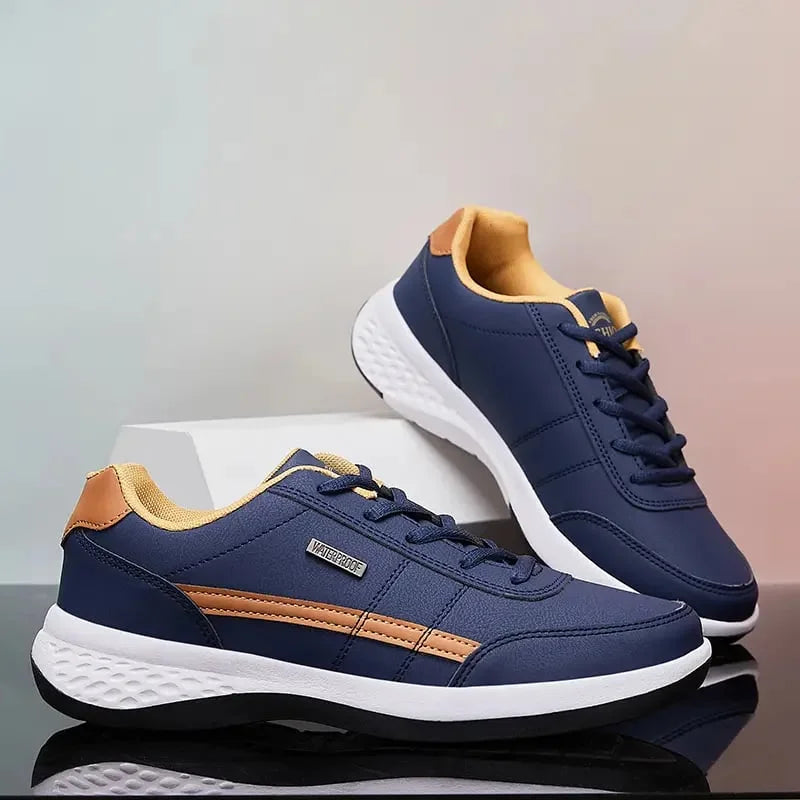 Trendy waterproof sports casual shoes for men with shock absorption