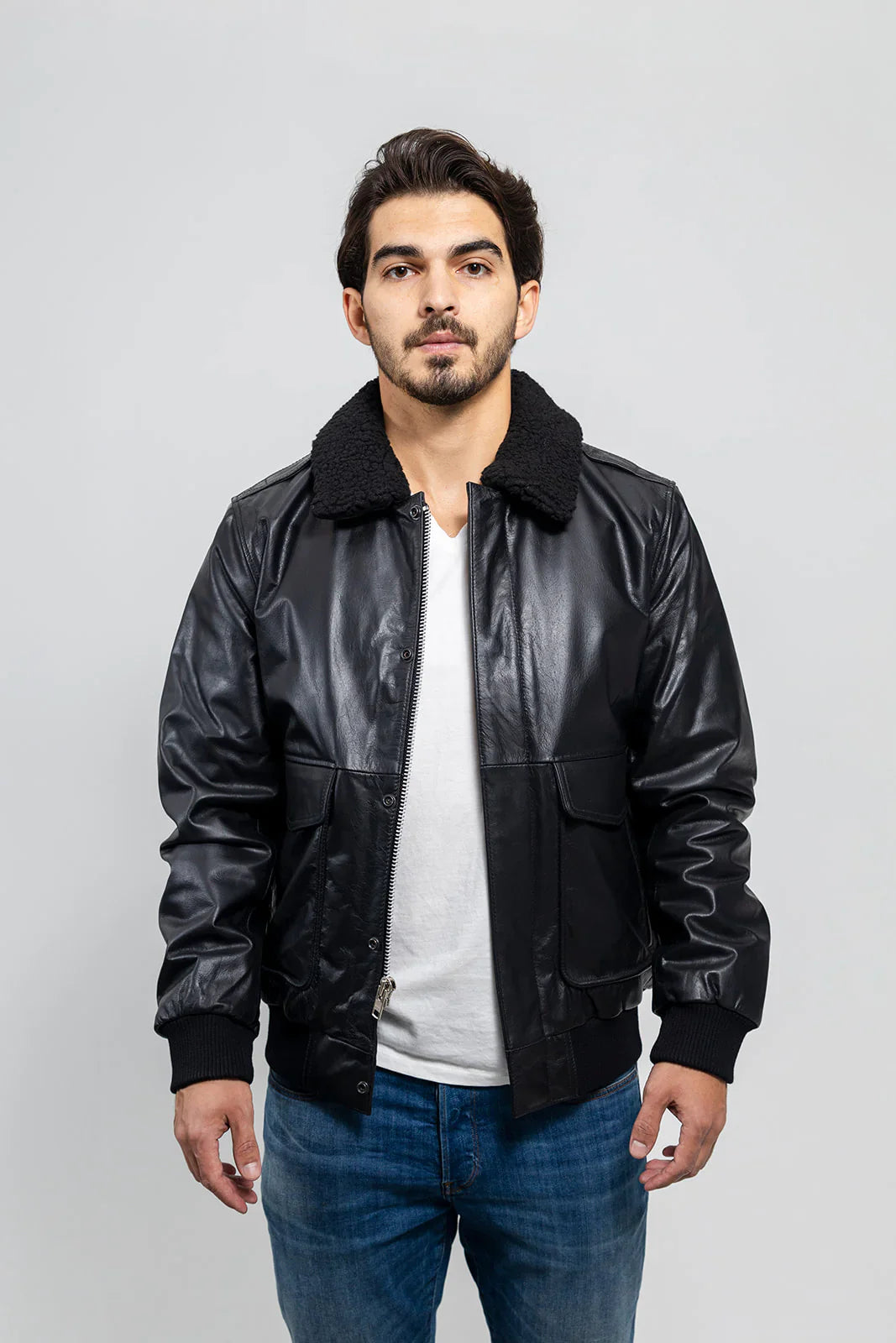 Solorfit Cruze Bomber Men's Fashion Leather Jacket
