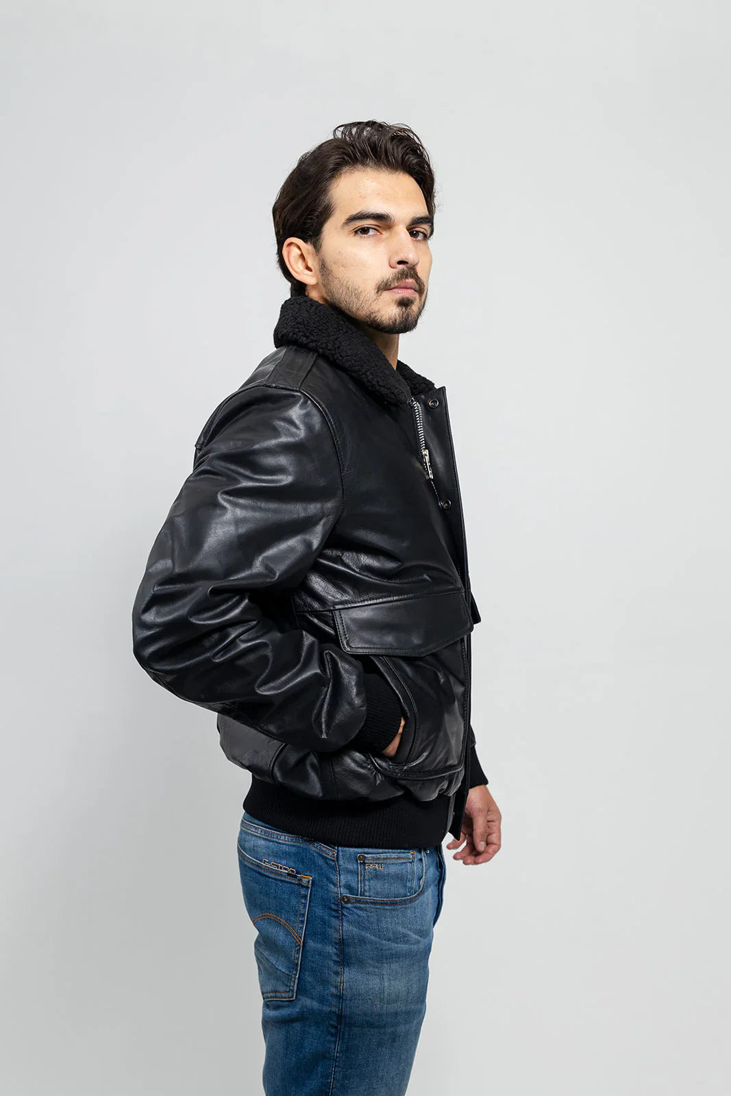 Solorfit Cruze Bomber Men's Fashion Leather Jacket