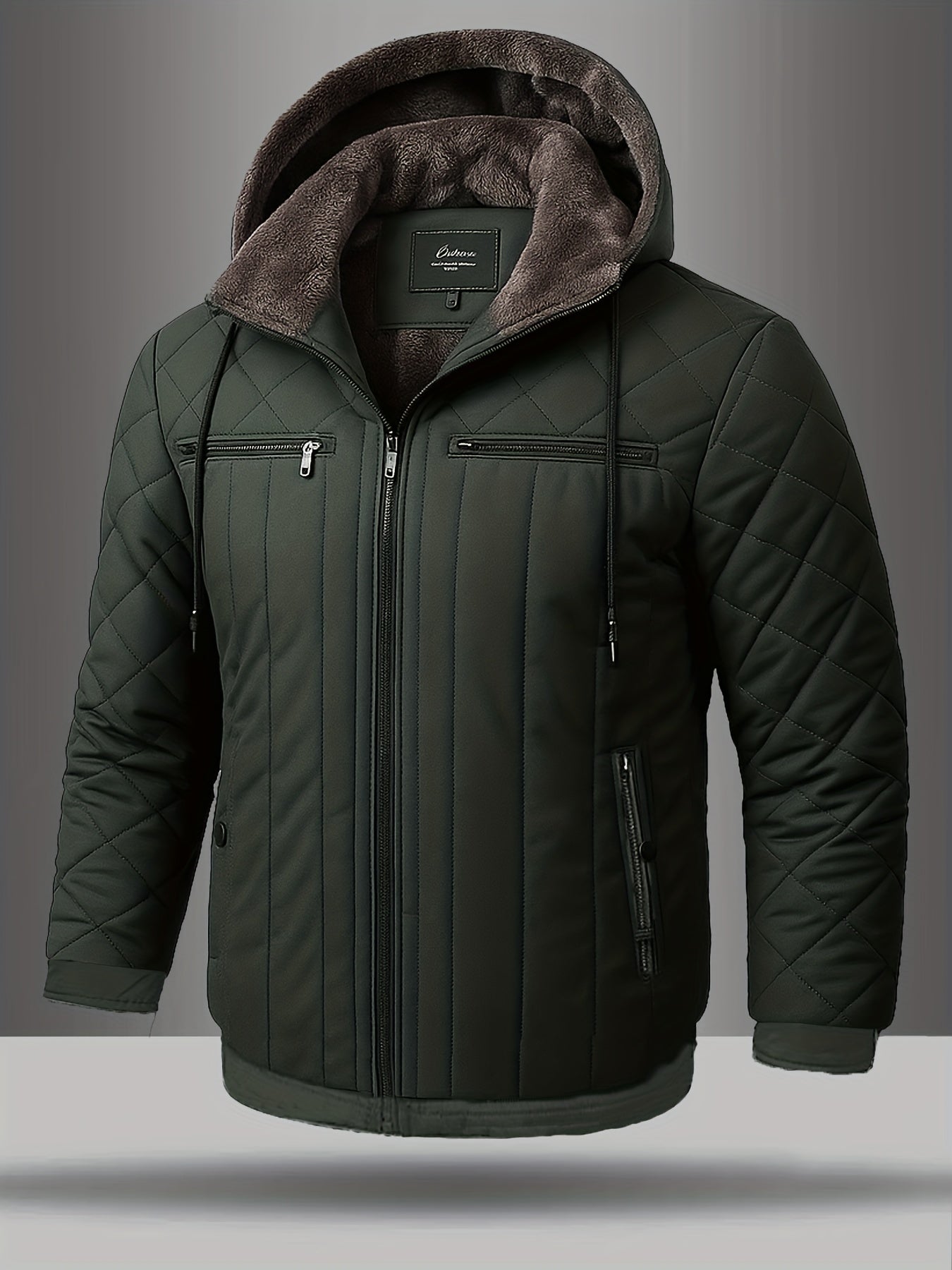 Men’s Heavyweight Winter Jacket – Thermal Insulated Hooded Coat for Cold Weather