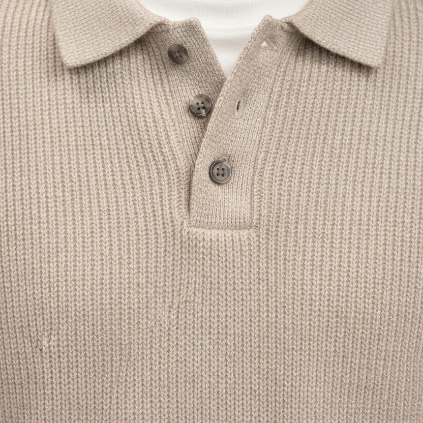 Solorfit | Men’s Knitted Jumper – Polo Collar High Stretch Autumn Winter