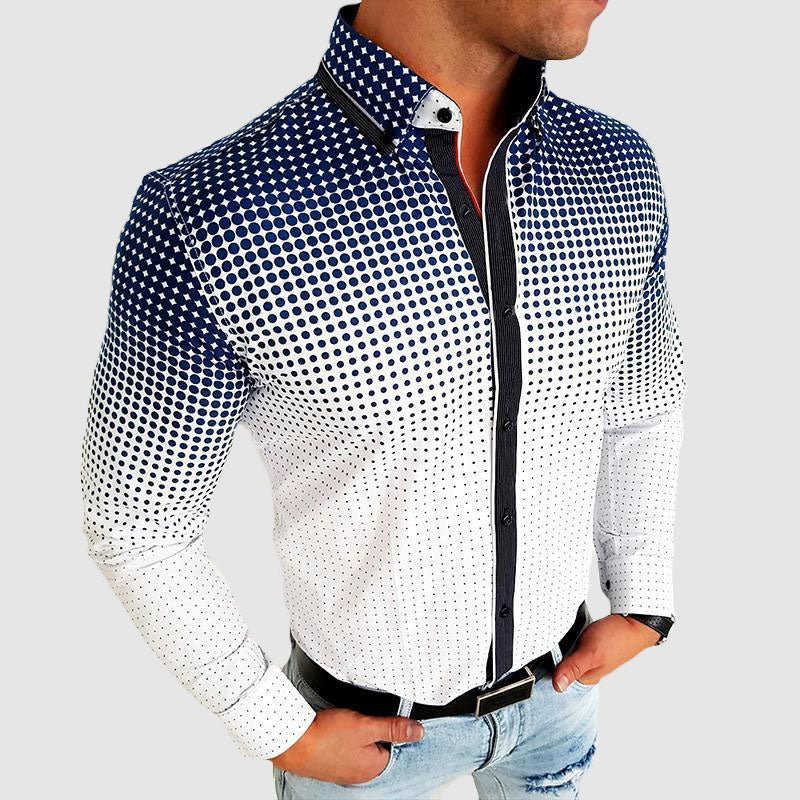 CloudExplosion Men’s Blouse Shirt – Modern Casual Graphic Shirt for Everyday Style