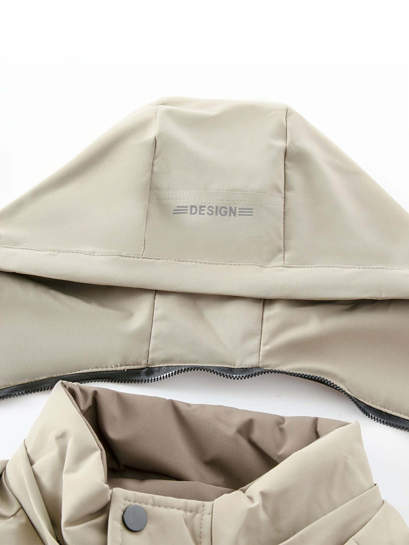 Winter Men’s Hooded Jacket – Thickened Warm Windbreaker with Modern Two-Tone Design