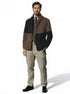 Men’s Thick Warm Cardigan – Block Knit Button-Up Jacket - Solorfit