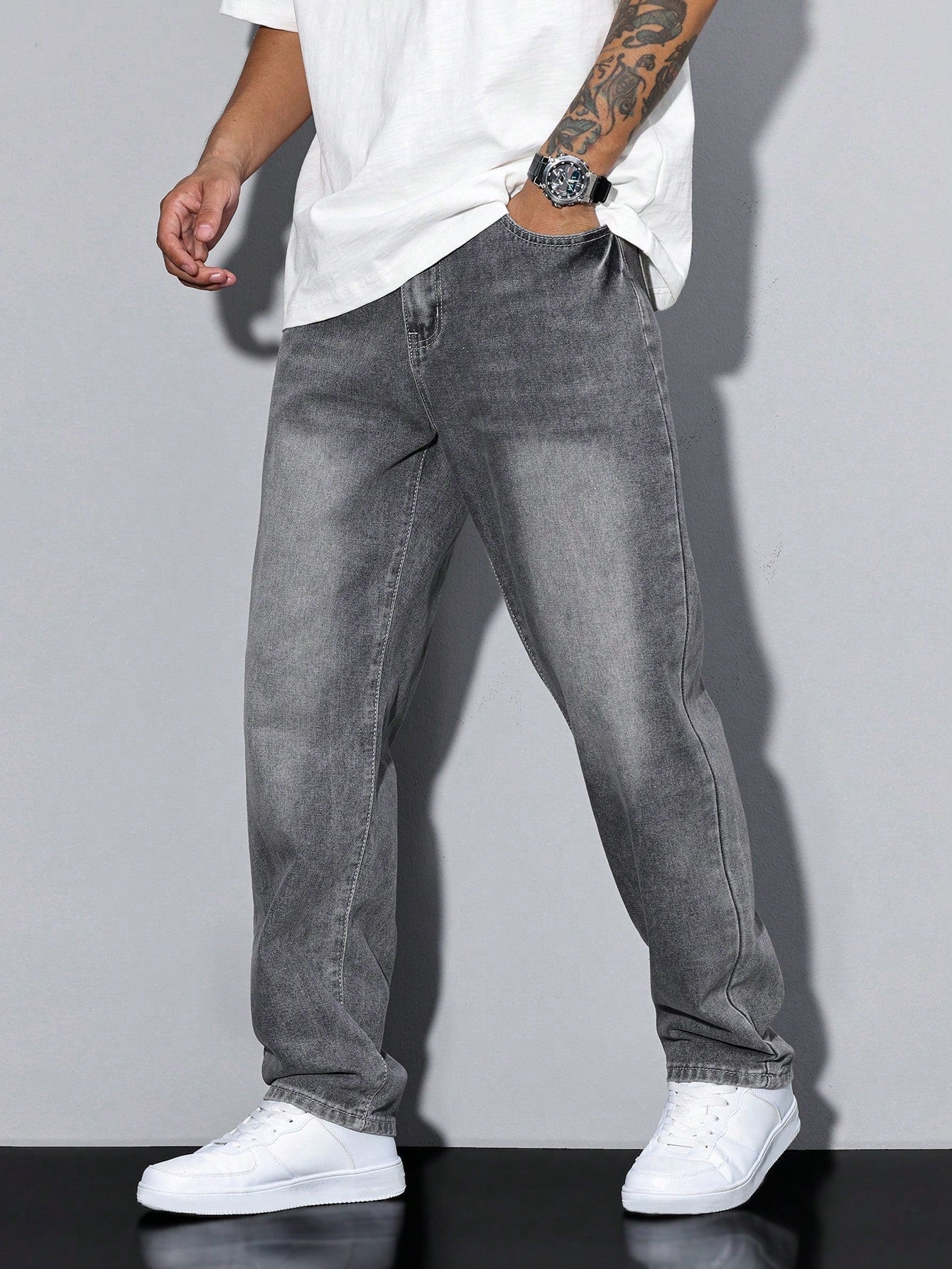 Casual Men’s Solid Color Jeans – Daan Everyday Denim