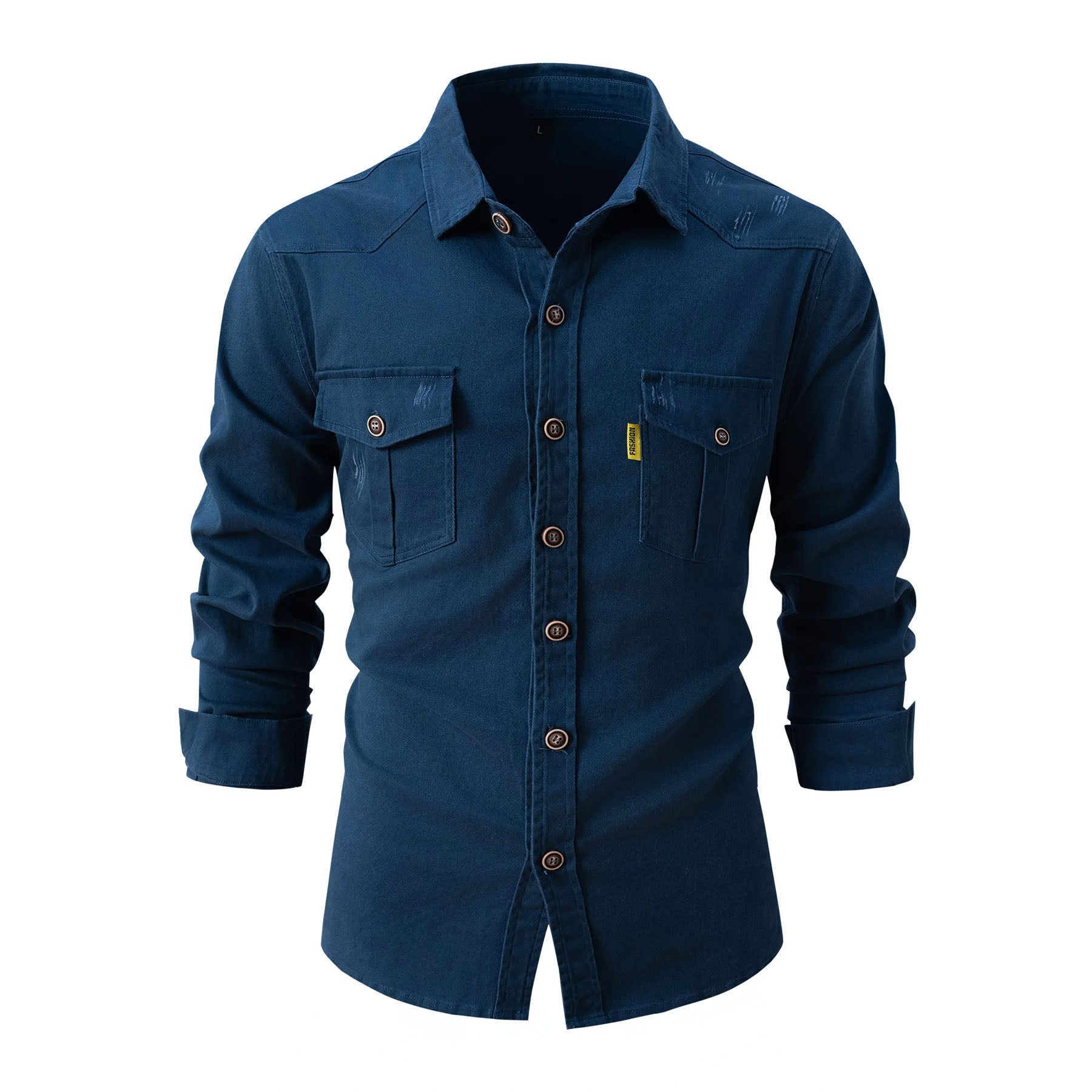 Premier Washed Cotton Shirt – Men’s Soft Casual Button-Up